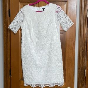White Lacey Flower Dress